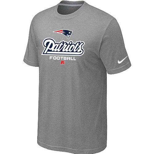 Nike New England Patriots Critical Victory NFL T-Shirt - Grey